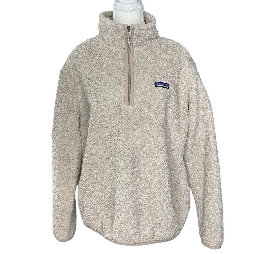 Patagonia Womens‎ Los Gatos 1/4 Zip Fleece Pullover Shroom Taupe 25236 Size L